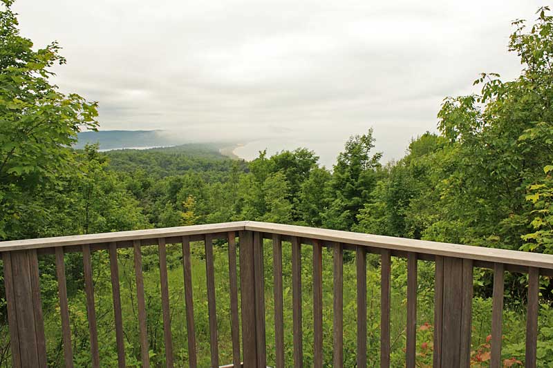 the second overlook at green point dunes hike